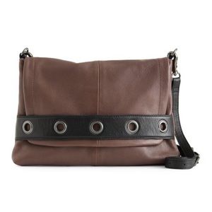 Day & Mood Anthro Grommet Leather Crossbody EUC